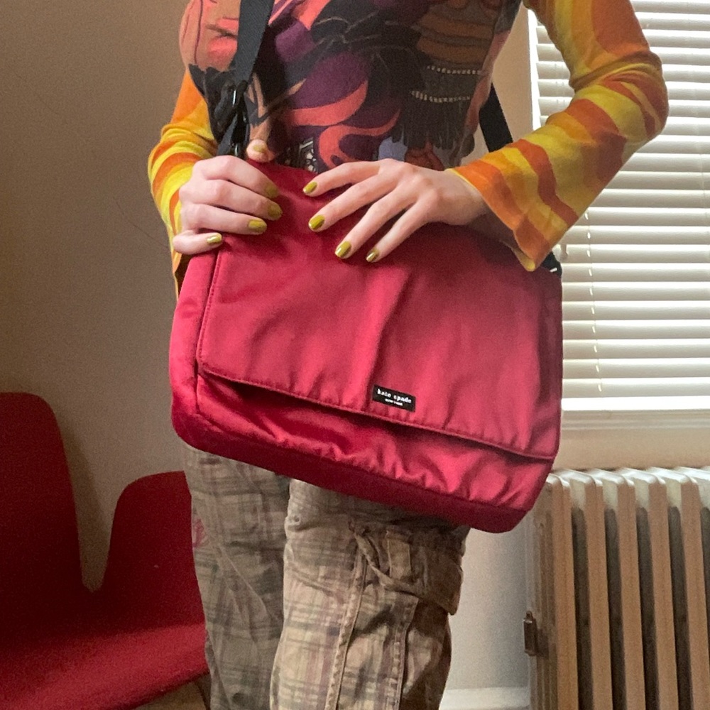 Vintage Y2K red Kate Spade messenger bag